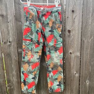 Size 8 Mini Boden lined cargo pants EUC